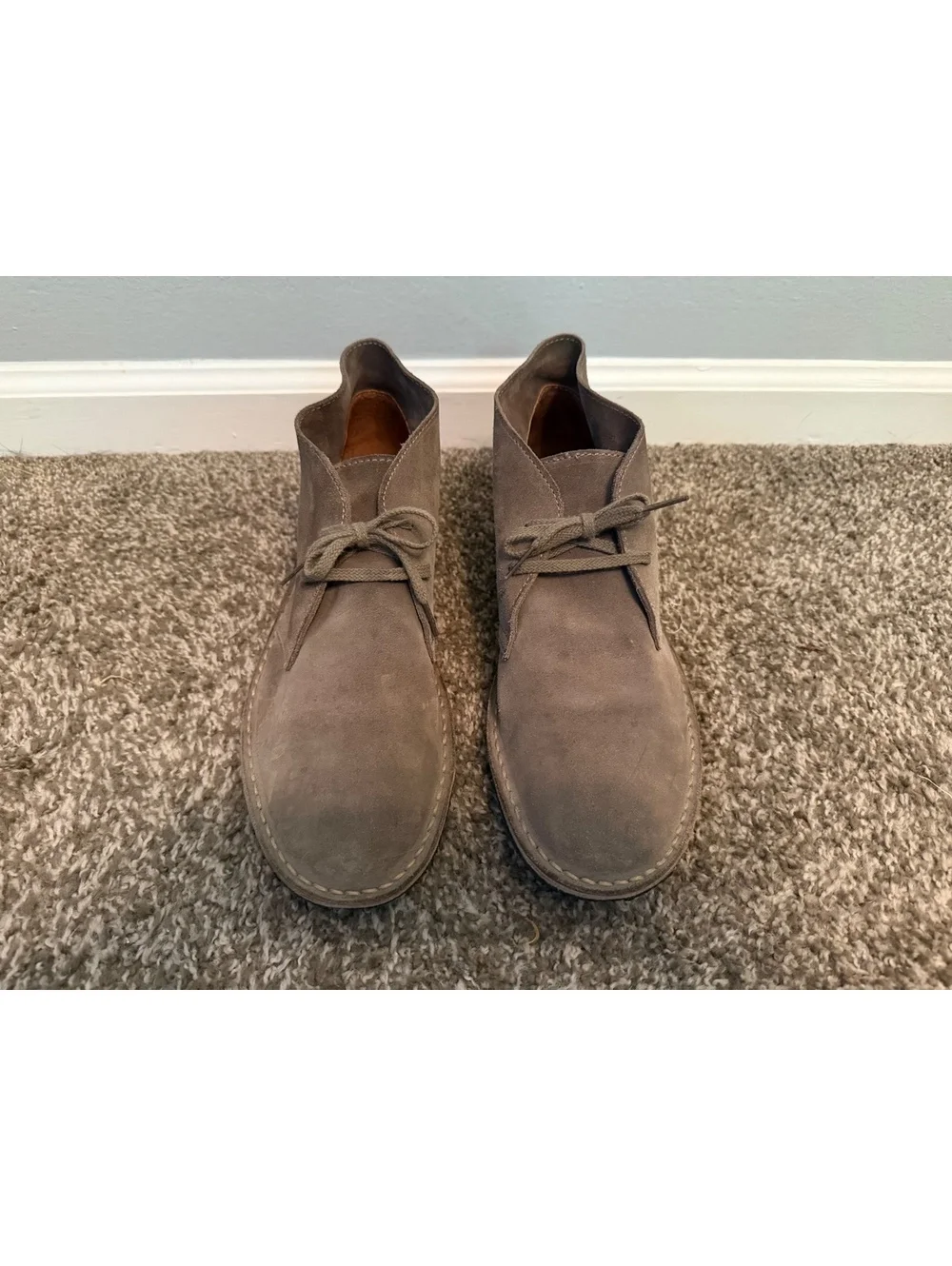 J.Crew MacAlister Gray Suede Boots Men’s 10